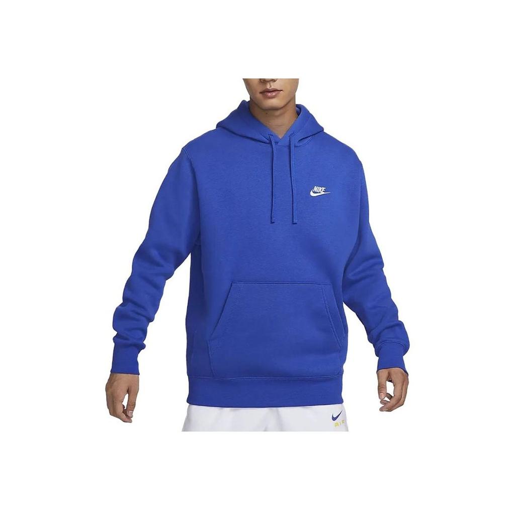 Nike Sportswear Club Fleece Hoodie Men Tops Game-Royal-Blue BV2655-480