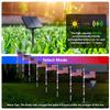 American Flag Solar String Lights: Outdoor Courtyard Festival Decoration with Remote-Controlled Colored Lights