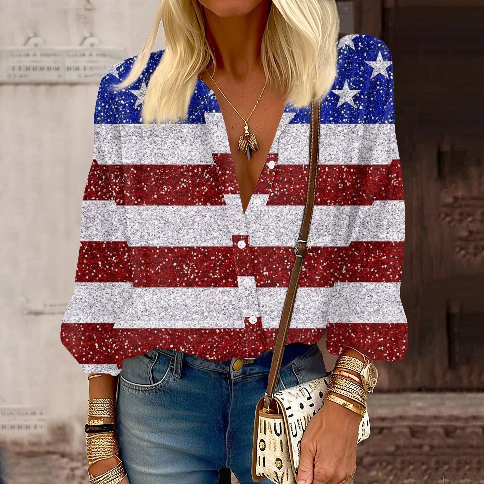 

Женская рубашка-блузка Independent Day с принтом на пуговицах, повседневный винтажный модный топ с круглым вырезом и рукавами 3/4 XL винный