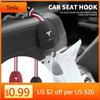 Car Sticker Tesla Car Logo Seat Back Hanger Bag Hook Hidden Car Interior Hooks For Tesla 3 S X Y Cybertruck Roadster
