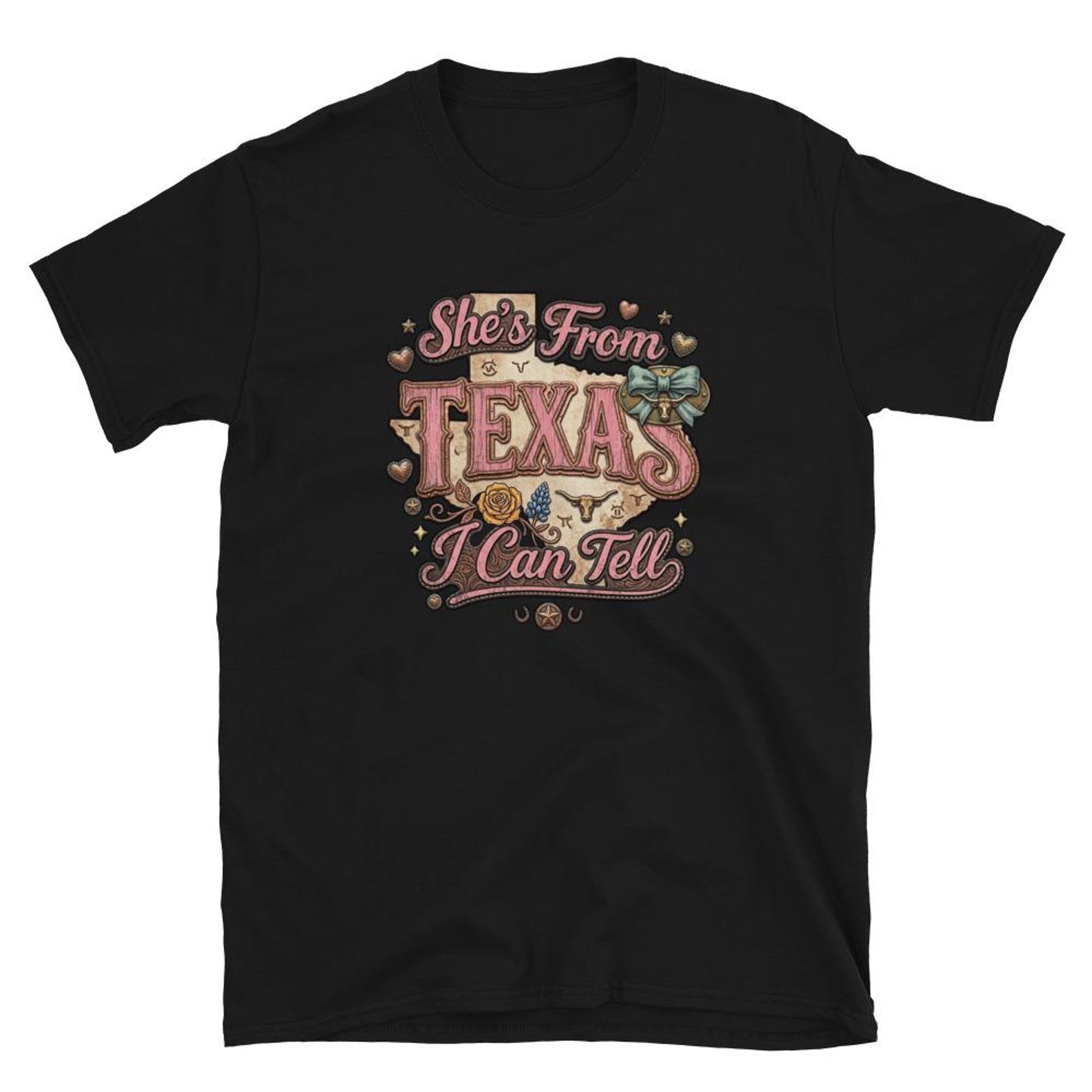 Shes from Texas I Can Tell Retro T Shirt XL