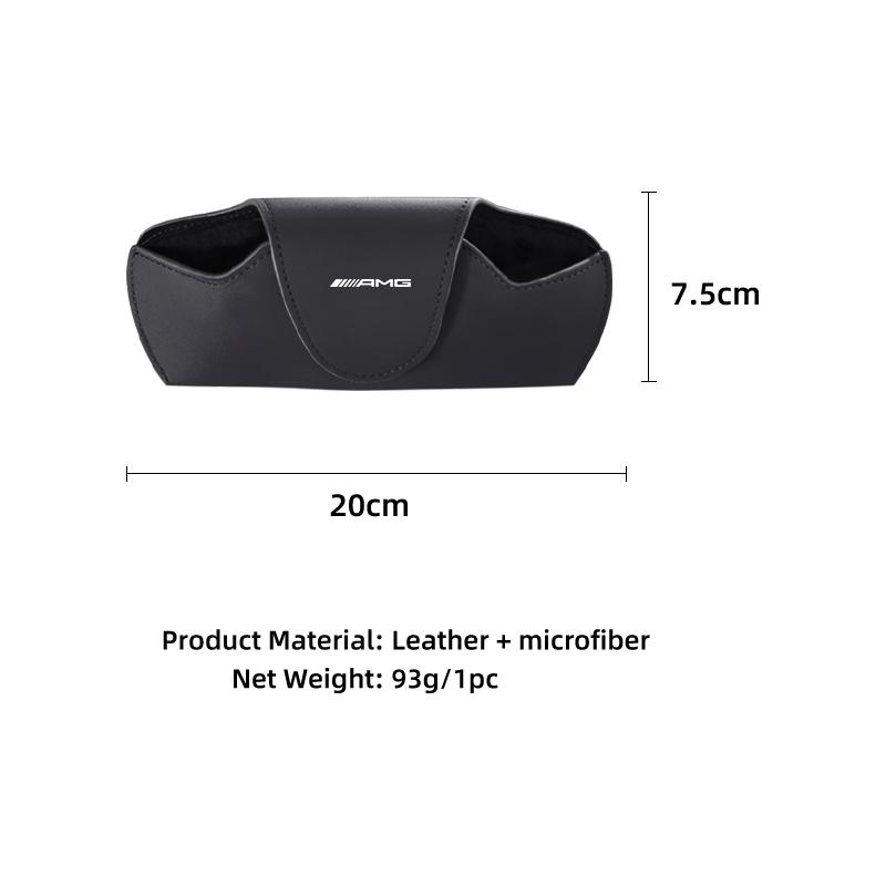 GLC GLB Car Sun Visor Glasses Box Sunglasses Card Ticket Holder Case For Mercedes Benz AMG A C E Class W201 W210 W108 W204 W20