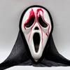 Halloween Cosplay Läskig Skrikande Spöke Ansiktsmask Npc Rolig Prank Skrämselhuvudbonad För Fest Bal Kostym Rekvisita Idealisk För Halloween