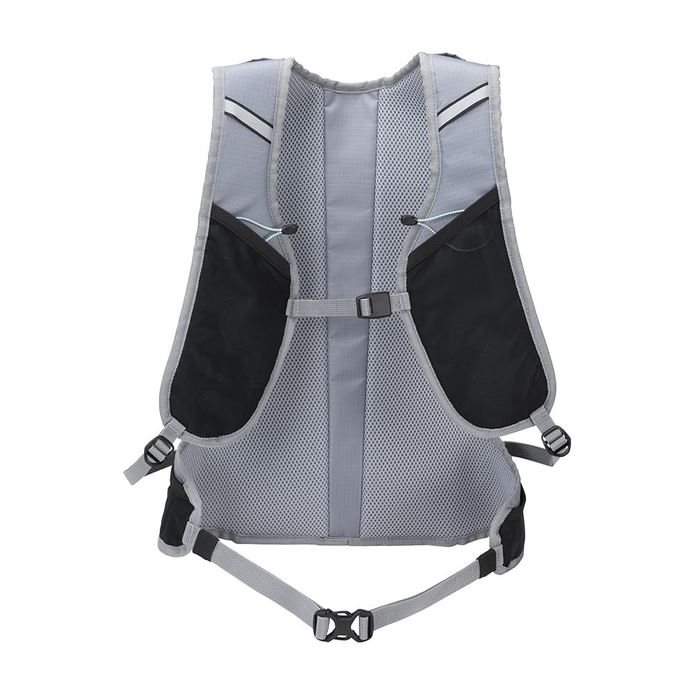 Mizuno J3GDC011 with for Reflective L18 x W14 x H43 Backpack, 11L, Pockets, Lightweight, Sports, Running, Smartphones, Design, Unisex, Gray,