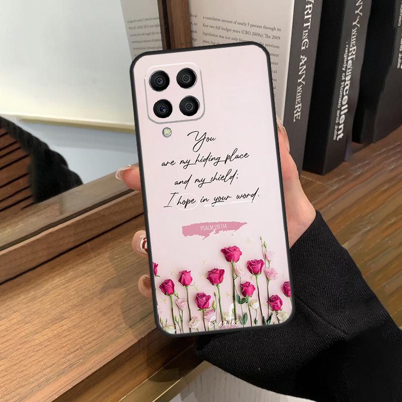 Christliche Psalmen Hülle Für Samsung Galaxy M56 M06 M16 M36 M52 M32 M12 M54 M34 M14 M35 M55 M15 M11 M31 M13 M53