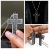 Openklapbare Kruis Hanger Ketting met Geheim Vak Charme Sieraden Ketting Hanger