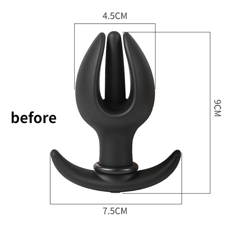 Oppblåsbar analplugg Anal Dilatator Hale Utendørs klær Voksen Sexleketøy Silikon Fisting BDSM Slave Trening
