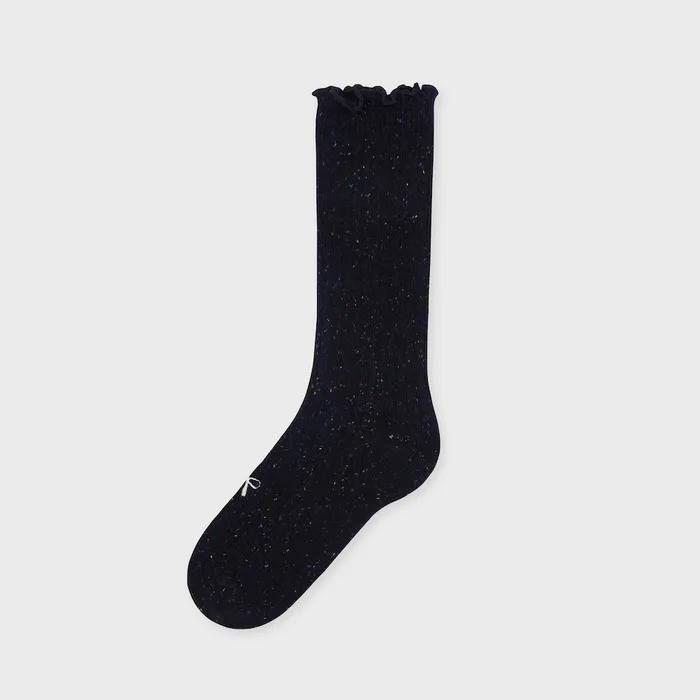 RIBBON GIRL Wool Embroidery Black