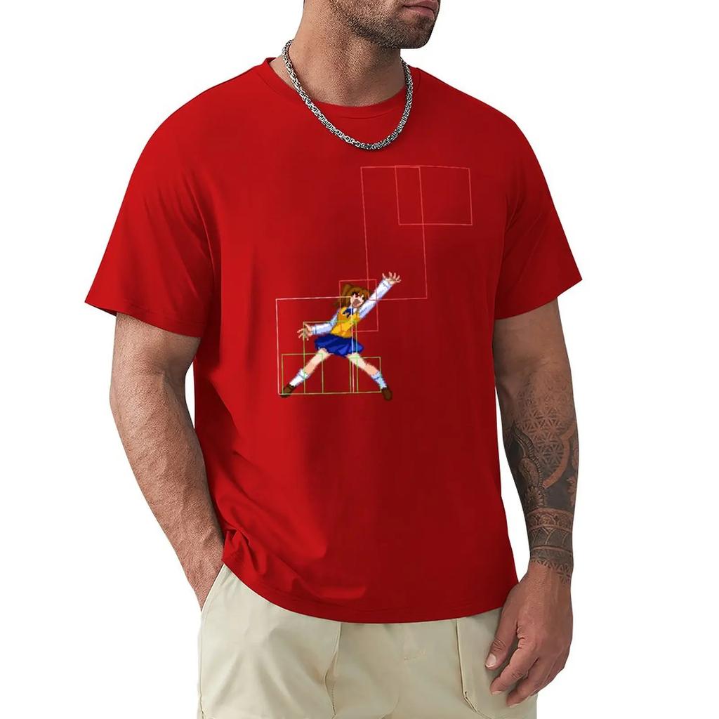 Melty Blood Actress Again Código Atual Satsuki 623C Camiseta para um menino anime masculina camisetas altas