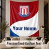 Custom Text Tapestry Stoke City FC Print Wall Tapestry Indoor Living Room Wall Decor