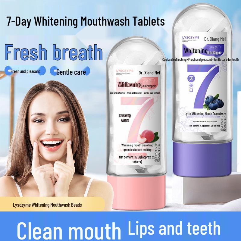Dr. Xiangmei Whitening Enzyme Mouthwash Pearls: Portable, Long-Lasting Fresh Breath with Probiotics Toothpaste.