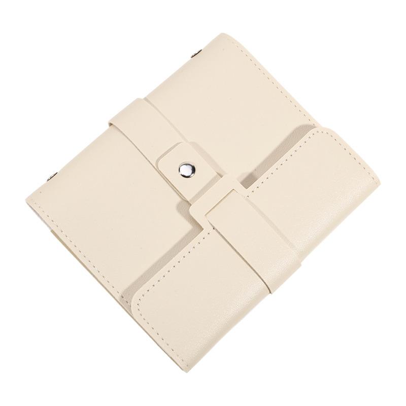1PC PU Leather Ear Stud Storage Bag Multi-layer Jewelry Finishing Storage Organizer Book Type Storage Bag For Earrings Rings