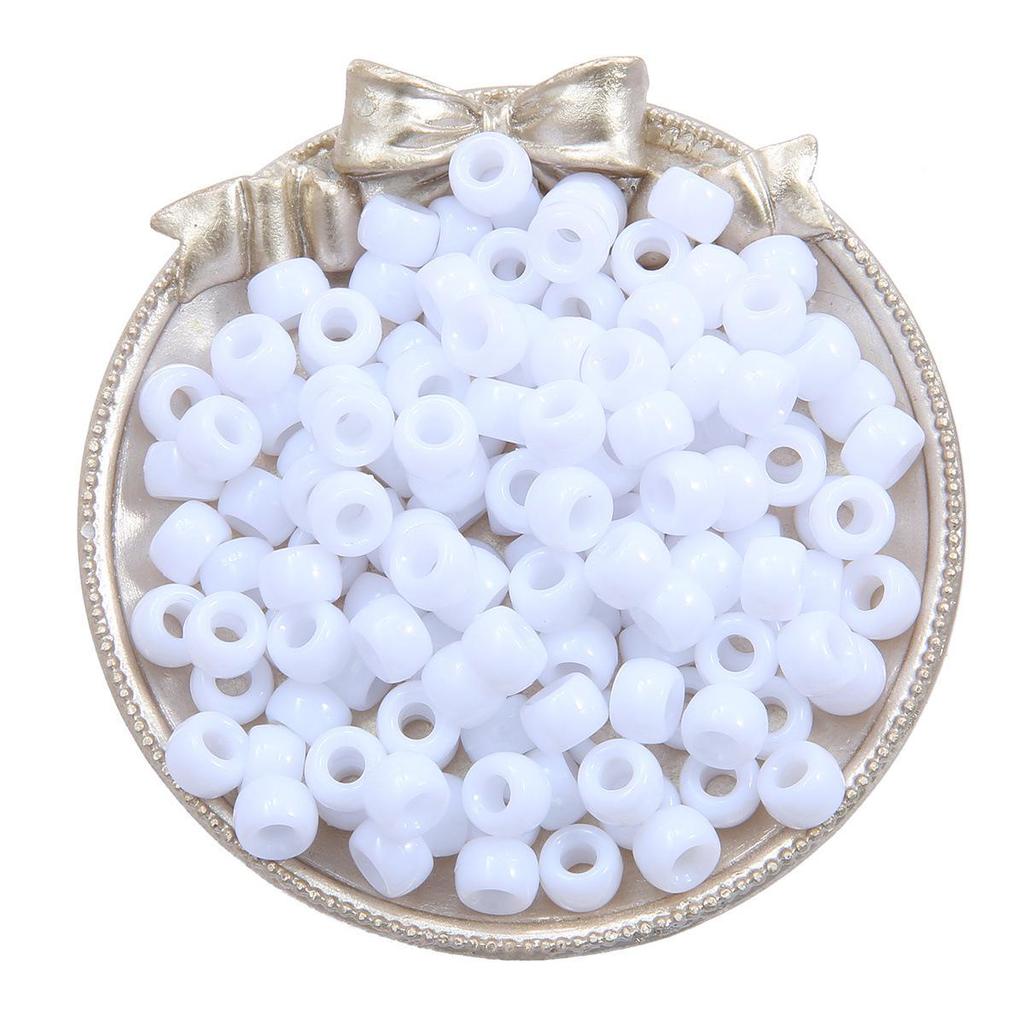 Acrylic Large Hole Barrel Beads 9x6mm for DIY Bracelet Jewelry Making