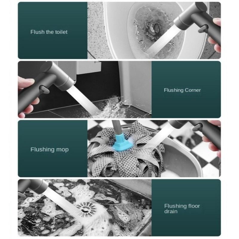 Bidet Sprayer Set Toilet Cleaning Bidet Toilet Sprayer Handheld Bathroom Wash Anal Douche Cold Water Portable Bidet Faucet