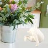 Resin Funny Cat Statue 4.92x3.94 in Resin Cat Sculpture Whimsical Kitty Ornament  For Cat Lovers
