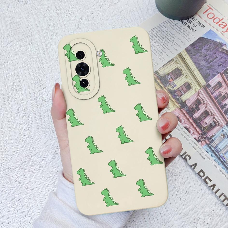 Für Huawei Nova 8i 6 7 9 10 11 Pro P30 P40 Lite Y61 Telefon Fall Nette Dinosaurier Soft Slim silikon Abdeckung Kamera Schutz Shell Für Huawei Stoßstange