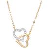 Match Double Heart Versatile Necklace Women Necklace 1062708