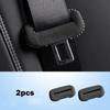 Car Interior Seat Belt Clip Buckle Suede Safety Belt Anti-Scrape Protective Sleeve Cover Modified Accessories