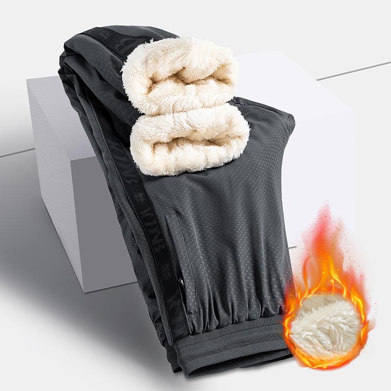 

Зимние ветрозащитные мужские повседневные теплые брюки для мужчин, носящих осень, хлопковые брюки больших размеров, плюс бархат, утолщенный ламповый бархат, спортивные брюки для мужчин 7XL