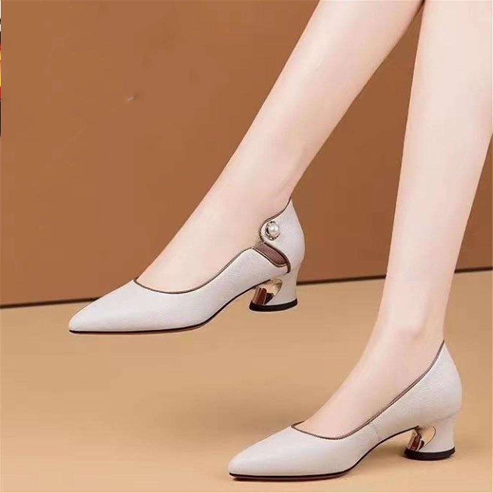 Sapatos Femininas Women Fashion Black & White High Quality Spring & Summer Shoes Lady Sexy Party Night Club Pumps A53