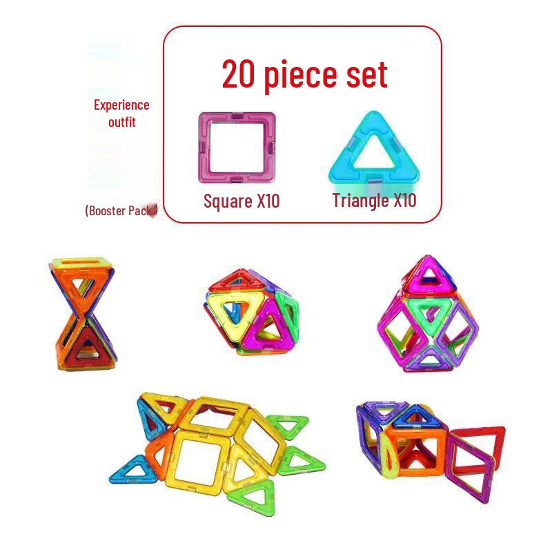 Large Magnetic Tiles Building Blocks Set for Kids - DIY Educational Toy
