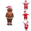 Costume Gonflable Adulte Père Noël Bonhomme de Neige Bonhomme en Pain d'Épices Pour Cosplay et Fêtes d'Halloween