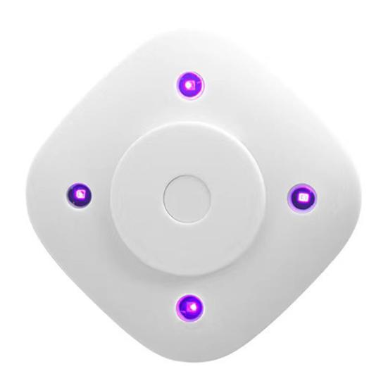 

УФ-лампа для туалета Yousheng, интеллектуальный датчик, самоклеящийся USB-аккумулятор, очиститель для мусорных баков в помещении, фиолетовый свет, принадлежности для ванной комнаты белый