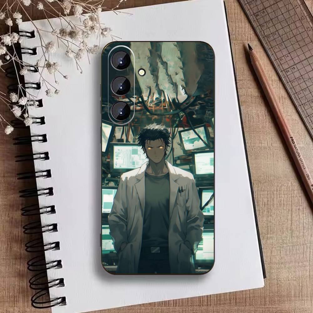 STEINS GATE F-Rintaro O-Okabe Phone Case For Samsung Galaxy A73,21,22,32,71,53,52,51,80,5G Soft Black Cover