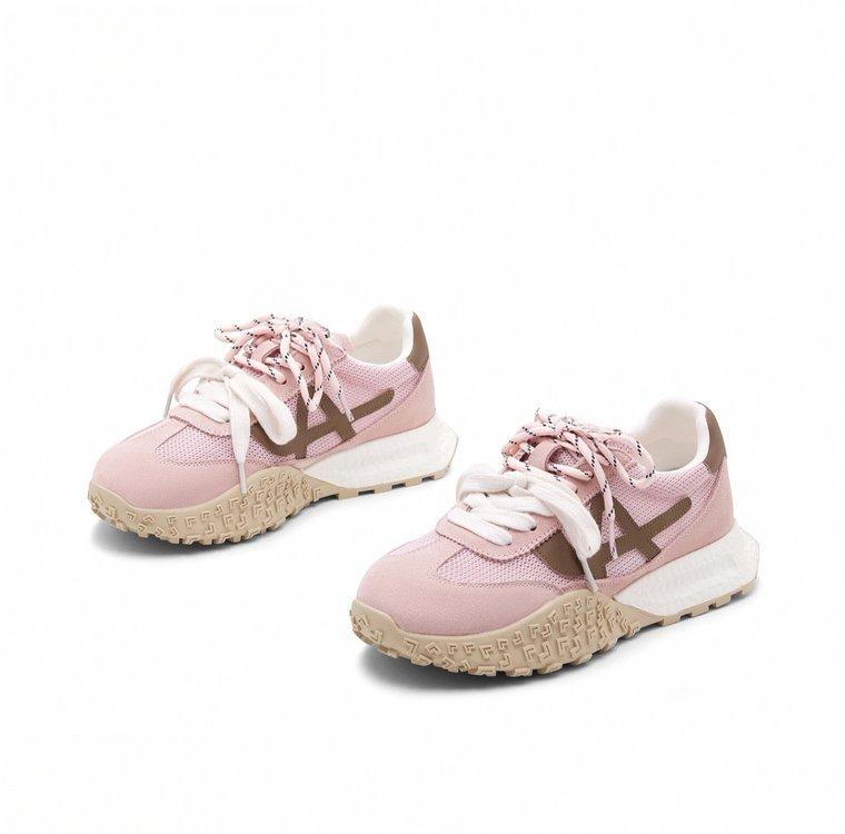 Internet celebrity explosion German training platform dad shoes women 2025 autumn new versatile little white shoes Korean breathable sports shoes