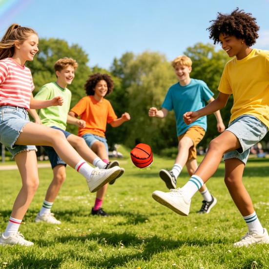 Faux Leather Footbag Cartoon Expression Number Football Basketball Baseball Throwing Beanbag Toy Kids Indoor Outdoor Play Handmade Kickball