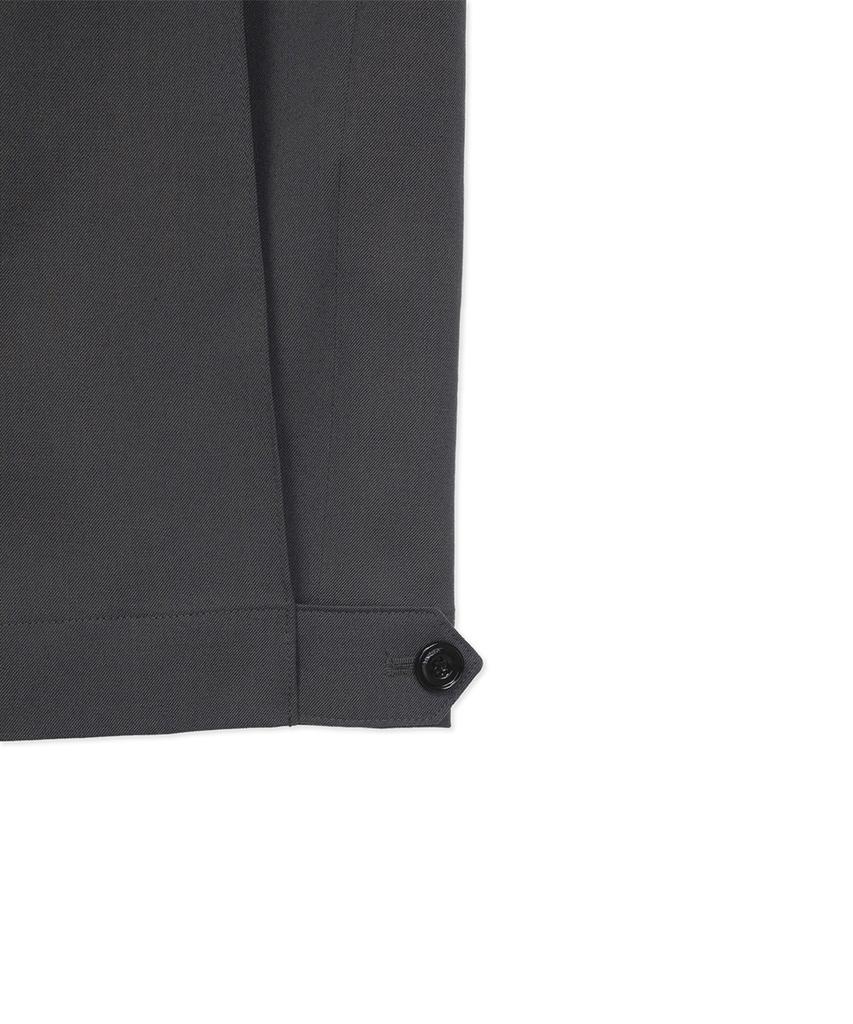 Sinkia Curved Pleated Tailored Trousers Slate Grey