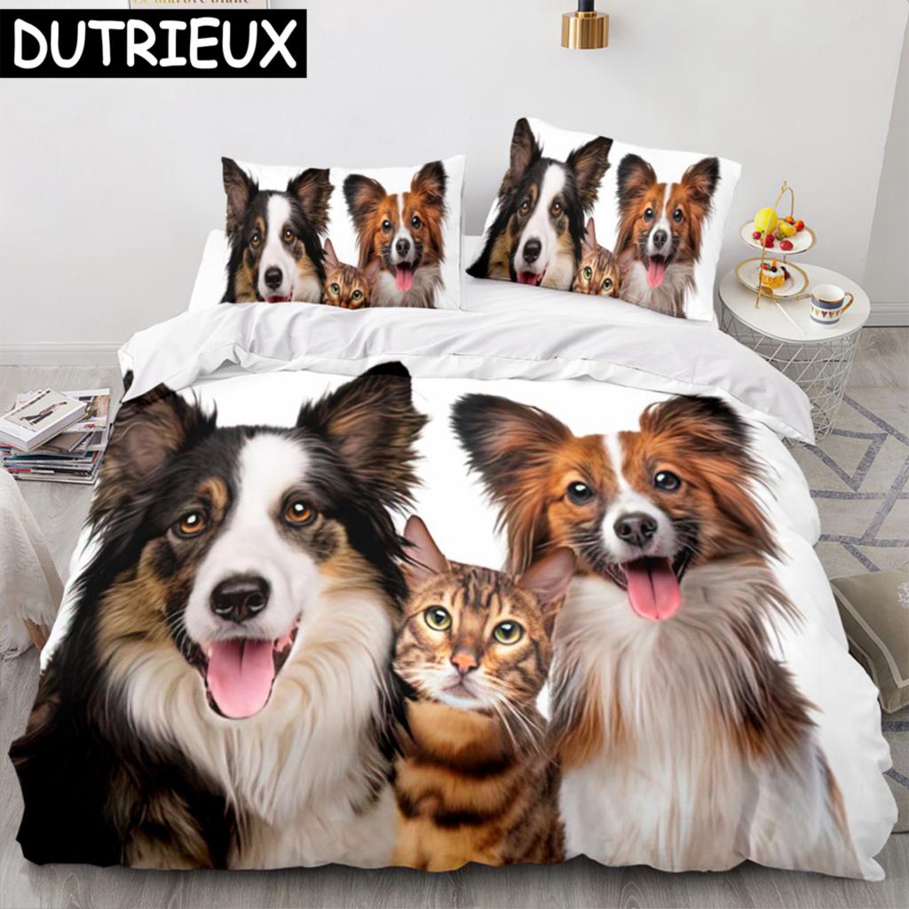 Shiba Inu Dog Bedding Set Animal Dogs Duvet Cover Double King Twin Single Bed Sets For Kids Boys Decor Home Custom Duvet Cover