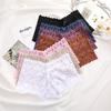 2 ks krajkové šortky pro ženy s nízkým pasem, květované spodní prádlo S-XL, sexy kalhotky pro dívky, dámské krajkové kalhotky, spodní prádlo