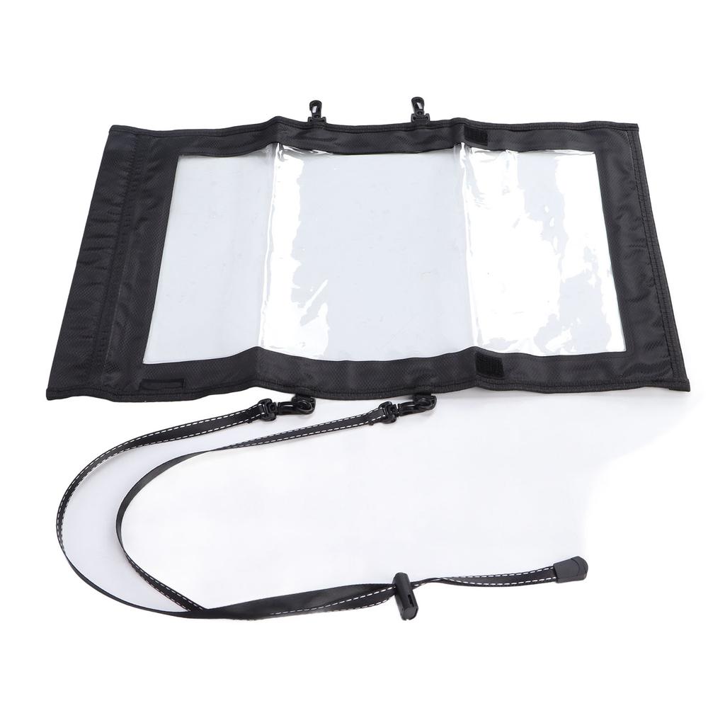 Transparent Map Storage Bag Waterproof Folding Storage Pouch for Outdoor Hiking Camping