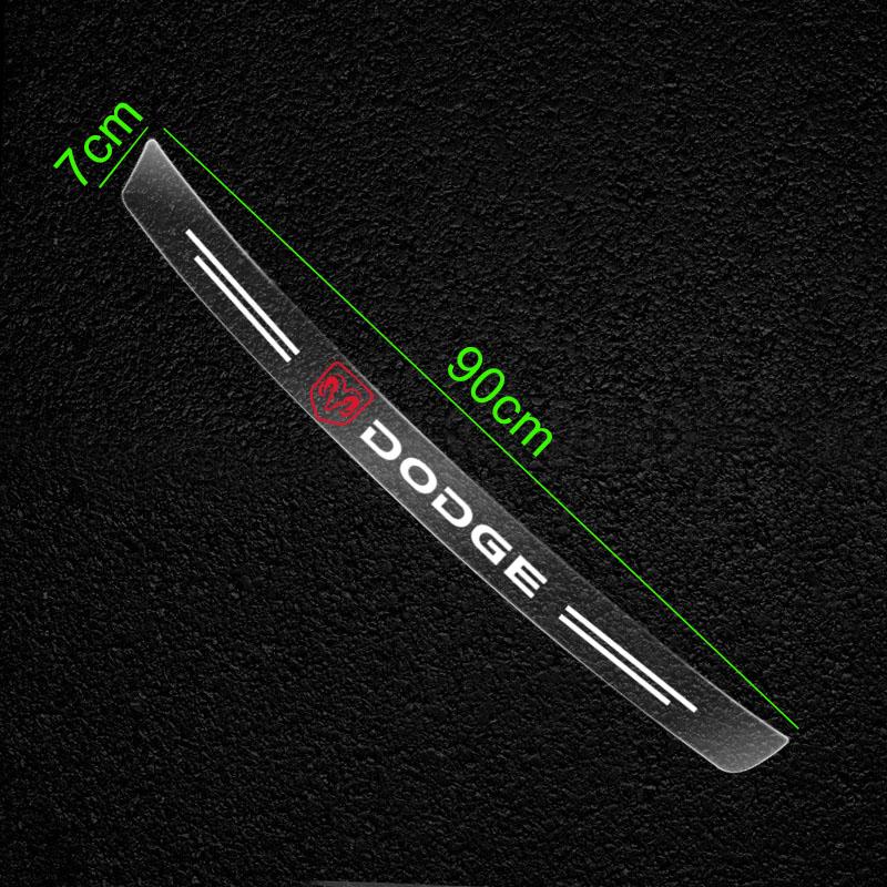 Transparent Car Trunk Badge Protective Sticker for Dodge Journey Caliber Challenger Charger Ram 1500 Stratus Dart Dakota Durango