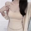 Rayon Wool Halter Vest Women's Overspread Underwear Full Cup Integrated Display Chest Top Beautiful Back Design