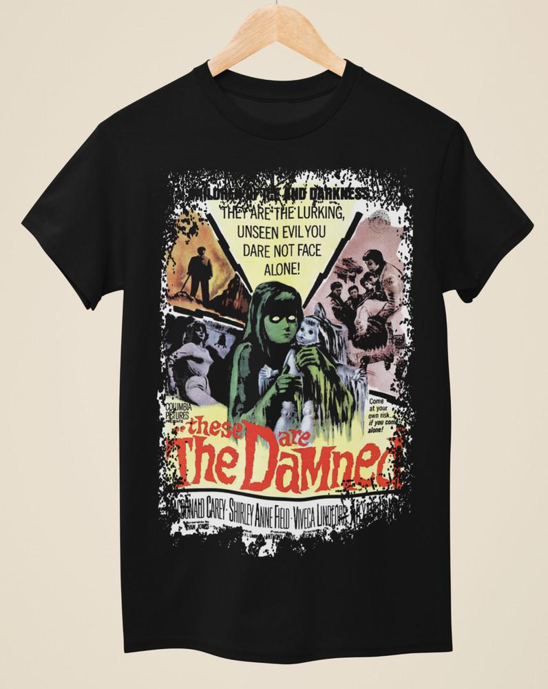 The Damned (1962) - Movie Poster inspired Unisex Black T-Shirt Unisex T-Shirt XL