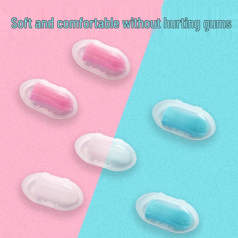 Pet Silicone Finger Toothbrush for Cats & Dogs - Anti-Cavity & Fresh Breath