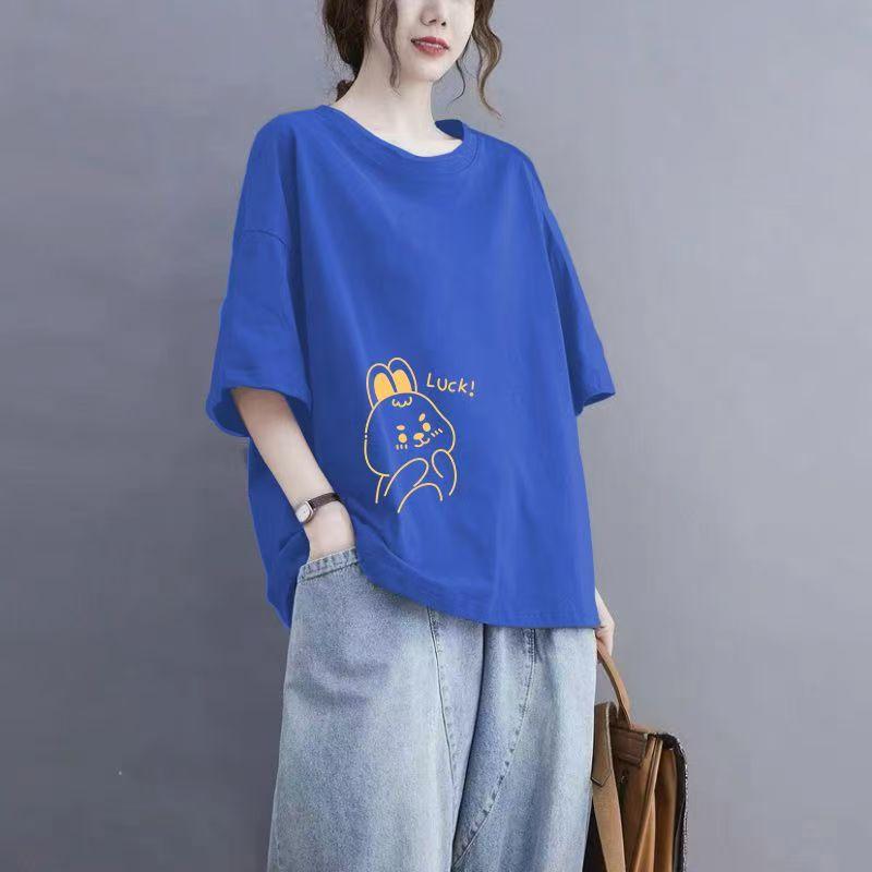 

Новая женская футболка с коротким рукавом, бежевая футболка с принтом, женская летняя 3XL