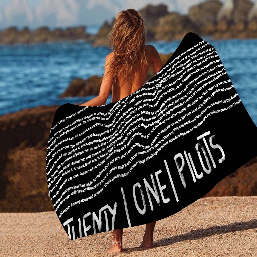 T-Twenty-One-Pilots Emotional-Alternative Microfiber Beach Towel Absorbent Quick dry Soft Yoga Swimming Resort Climbing Towel