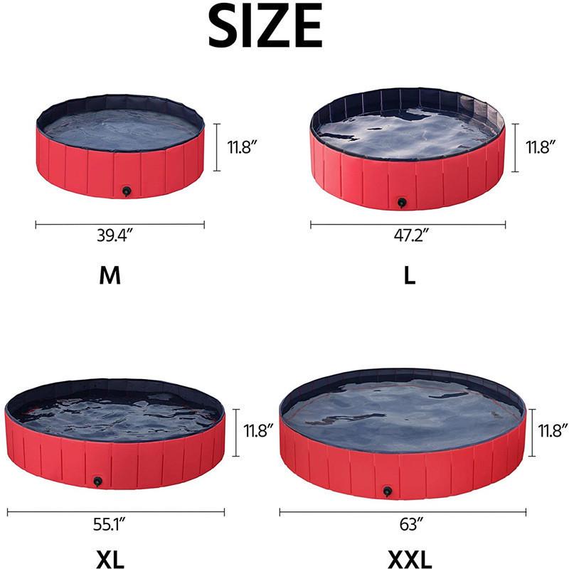 

Foldable PVC Pet Swimming Pool - Portable Water Pool for Cats & Dogs 30x10 cm