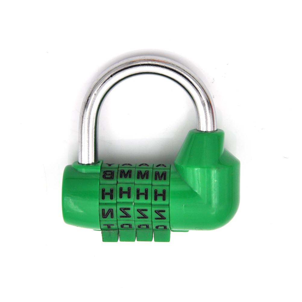 1 ud. Candado de Seguridad de Alta Calidad 4 Dígitos Numéricos Combinación de Letras Candado de Código de Seguridad para Viaje Candado con Contraseña para Diario