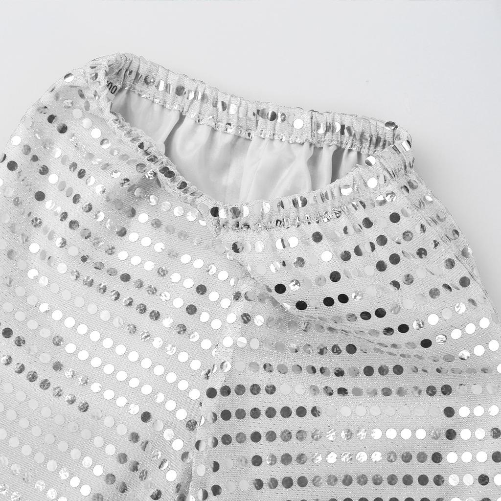 Aislor Unisex Girls Boys Glitter Sequins Hip Hop Jazz Dancing Pants Street Dance Competition Trousers Aislor Unisex Girls Boys Glitter Sequins Hip Hop Jazz Dancing Pants Street Dance Competition Trousers