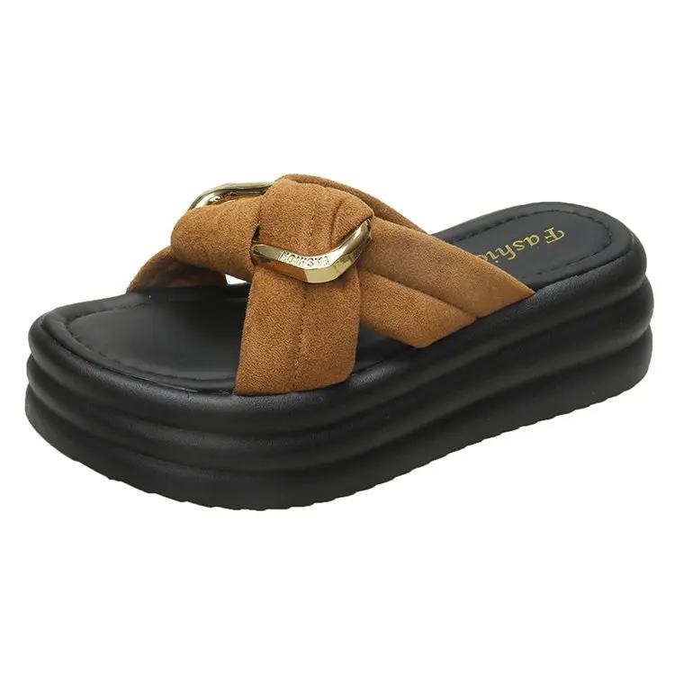 Fashion Women 2025 New Summer Wear Fashion Cool Mop with Skirt To Work on A Soft Bottom Feeling Not Tired Foot Slippers