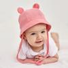 Baby Bear Cartoon Sun Hat - Pure Cotton Fisherman Style with Cute Ears for Spring & Summer