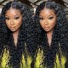 Fashion front lace 13*4 chemical fiber headgear African hot selling small coiled tube long curly wig