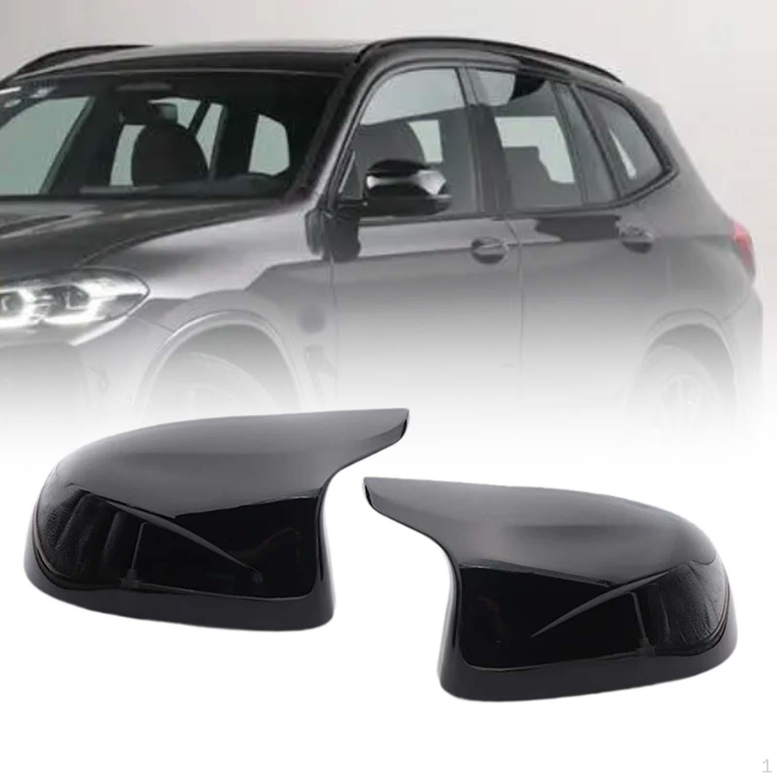 

2 шт. Крышка зеркала заднего вида автомобиля, крышка корпуса, боковая крышка Gloss Black