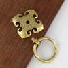 Brass Gate Handle with Vintage Aesthetic Simple Screw Installation for Front Doors and Interior Spaces in Your Home