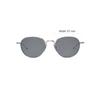 Occhiali da sole rotondi in titanio Thom Browne Occhiali da sole da donna Argento UES119AG0001045