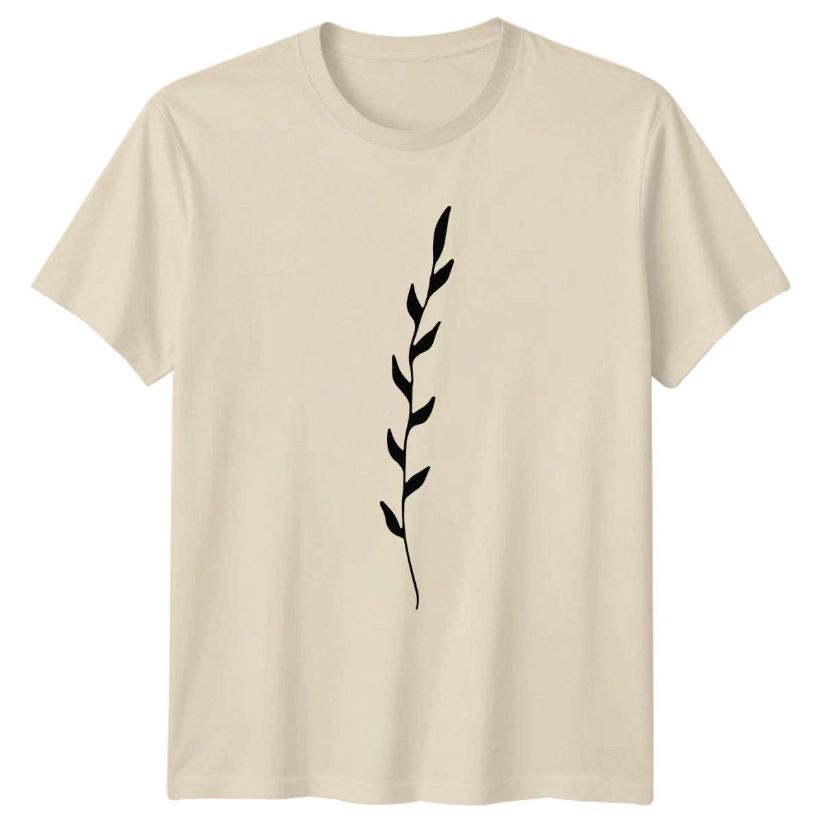 Minimalist Botanical Vine Leaf Design T-Shirt Vine Art Nature XXXXL